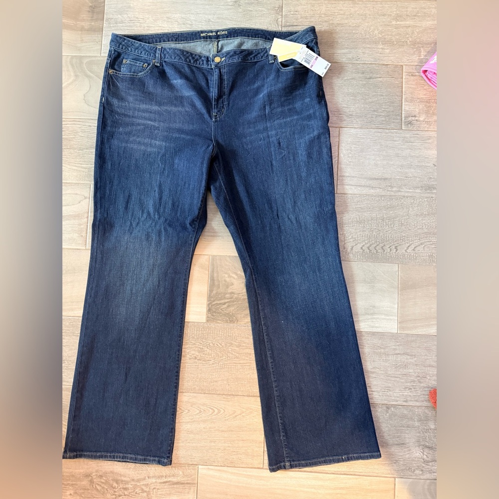 Michael Kors Dark Blue Straight Leg Jeans